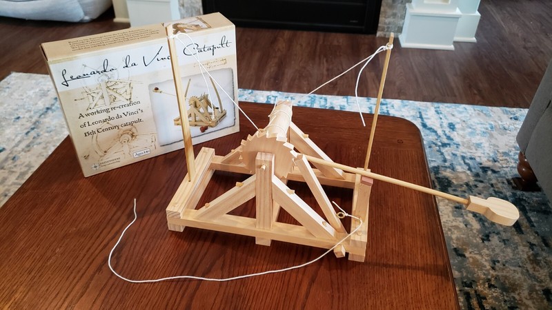 High Power Catapult Leonardo da Vinci Catapult Trebuchet Science Kids Age 12-14