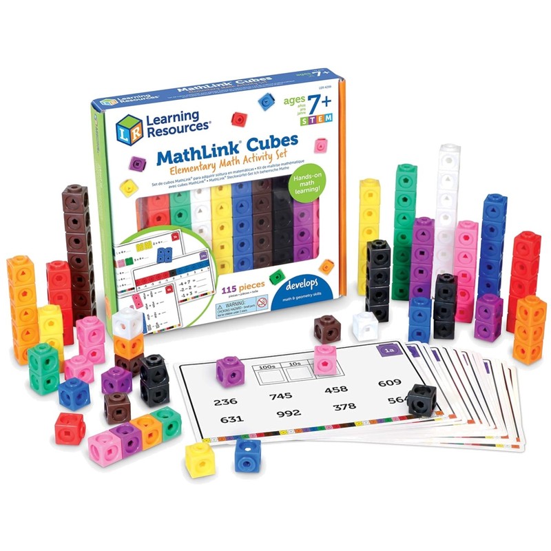 Elementary Math Activity Set – MathLink Cubes for Kids