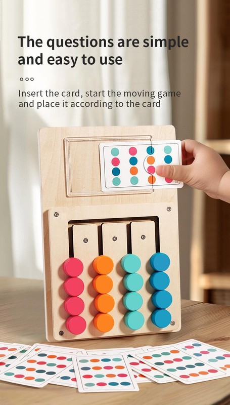 Montessori Wooden Shape & Color Matching Board Early Brain Learning Toys Baby gallery