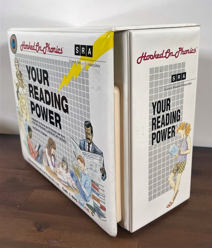 Hooked on Phonics Reading Power SRA Cassettes Booklet Key Set 1992 Vintage gallery
