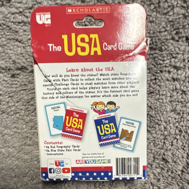 GEOToys University Games USA GeoCards & The USA Card Game 50 States Maps gallery