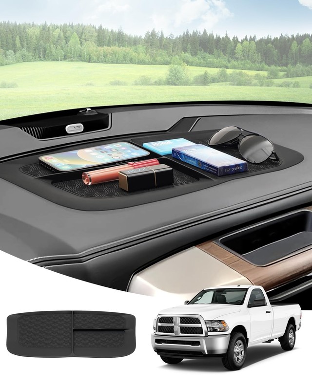Karltys Ram Dash Mat for 2011-2018 Dodge 1500 Ram, black