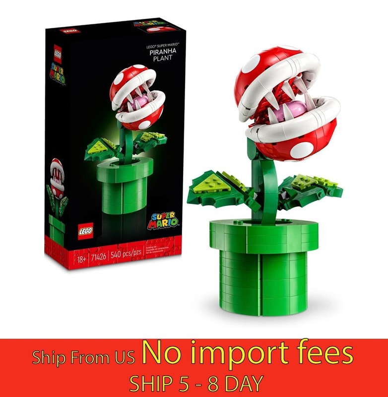 540 pcs, LEGO Super Mario Piranha Plant Building Sets for Adults – Ma…(a19.5)