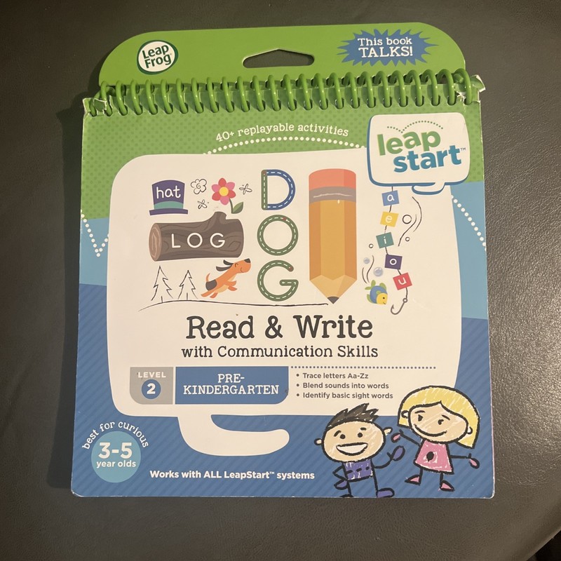 Leapfrog Read And Write Leapstart Learning Book Level 2 Pre-kindergarten EUC