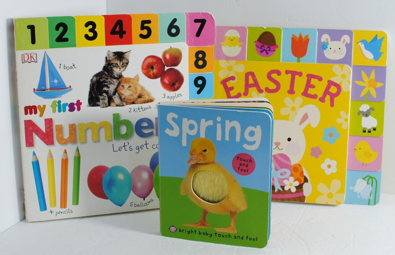 My First Numbers Bright Baby Touch and Feel Board Book, Easter Priddy Books
