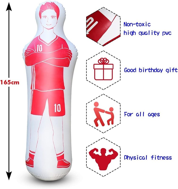 Durable PVC Inflatable Tumbler - Training Equipment for Soccer & Boxing Skills gallery