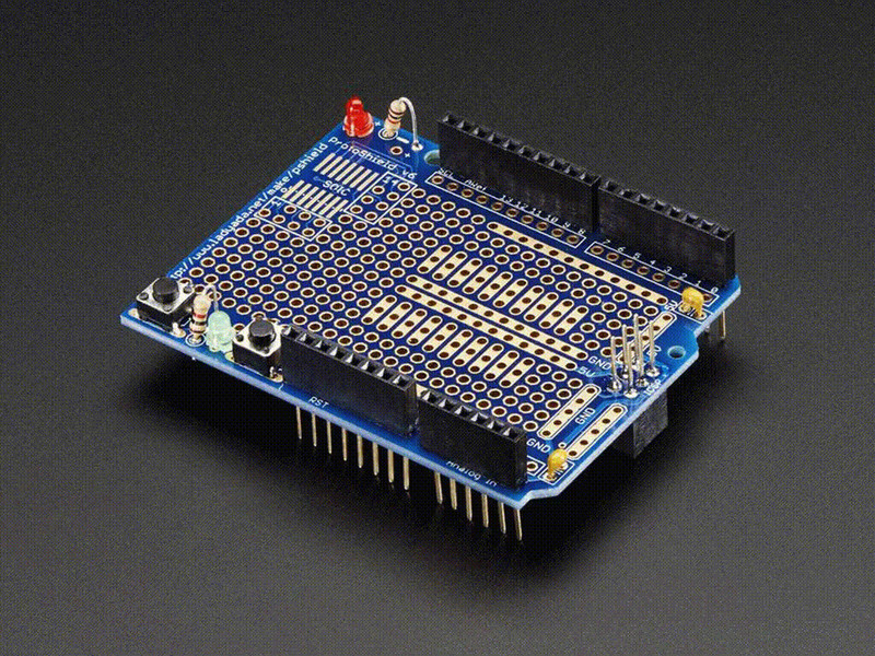 [ Adafruit ] Proto Shield for Arduino Unassembled Kit - Stackable - Version R3 gallery