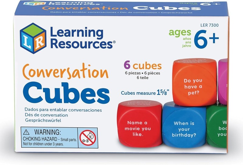 Versatile Conversation Cubes - Fun Foam Tools for Speech Therapy & Classrooms gallery