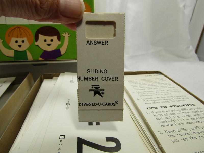 Vintage 1966 Division AND MULTIPLICATION Flash Cards Ed-U-Cards gallery