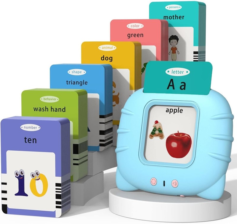 Talking Cards for Toddlers, Speech Therapy Toys Autism Toys, ABC 123 Sight Words