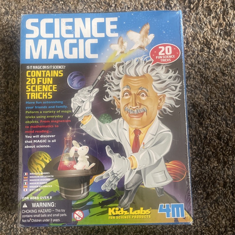 Science Magic Kit is it Magic or Science 20 Fun Science Tricks by Kidz Labs 4M