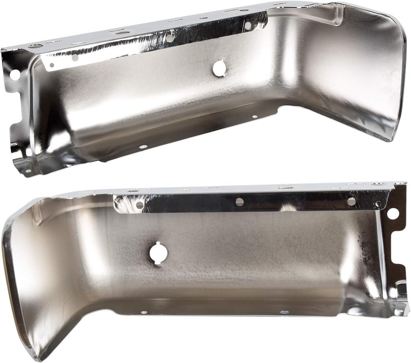 09-14 Ford F150 Lincoln Mark LT Chrome Rear Bumper End Caps Pair L&R Sensor Hole gallery