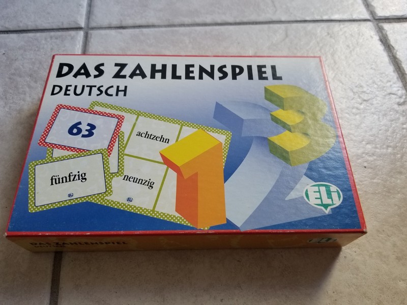 German Number Vocabulary Learning Game