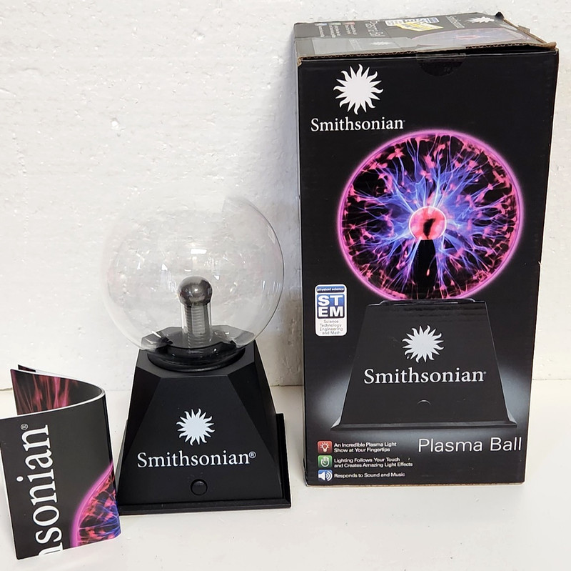 Smithsonian Plasma Ball – STEM Educational Toy for 14+ – Open Box