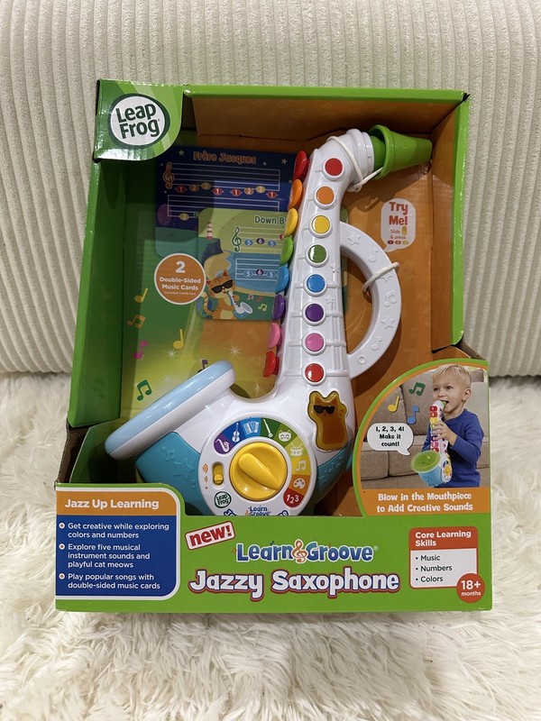 Leap Frog Learn & Groove Jazzy Saxophone Musical Toy Lights Sounds 18+ Mo