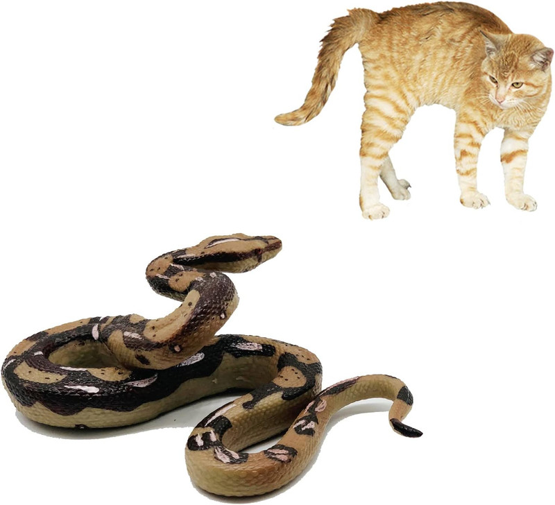 Snake Toys Scary Prank Boa Constrictor Python Animal Figures Gag Gifts Halloween gallery