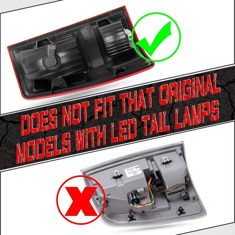 RANSOTO Right Tail Light Compatible with Dodge Ram 1500 2500 3500 Classic 2009-2 gallery