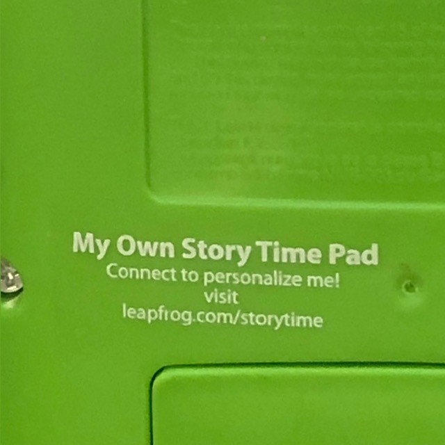 Leap Frog My Own Story Time Pad Learning Educational Tad Leap Pad - Tested gallery