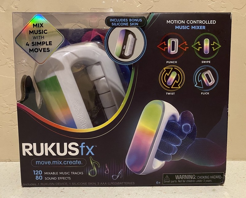 Just Play Rukus FX Electronic Game Motion Controlled Handheld NEW Music Mixer