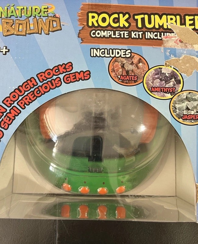 Nature Bound Starter Rock Tumbler Kit for Kids with Rough Gemstones gallery