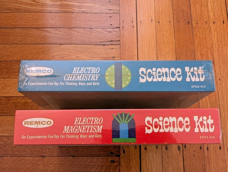 Lot of 2 Vintage REMCO Electro Chemistry Magnetism Science Kits 1969 Sealed Toy gallery