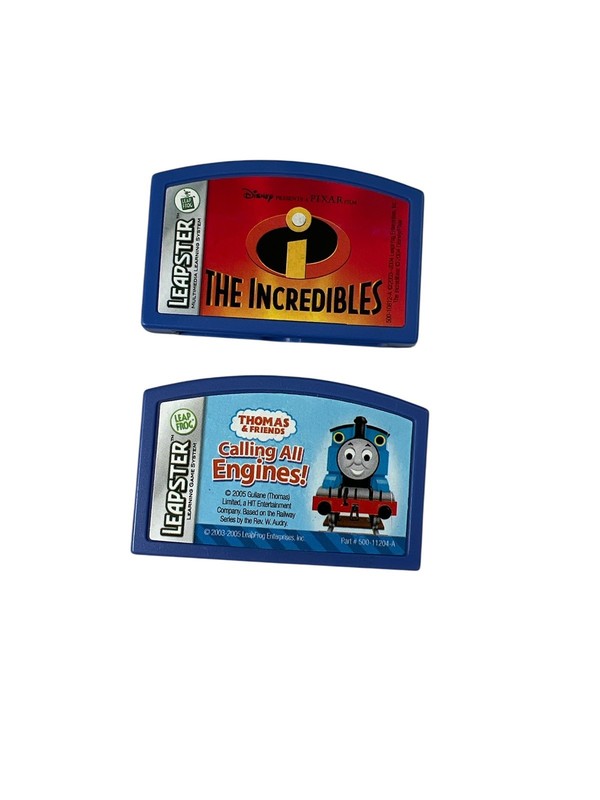LeapFrog Leapster Game Lot (2) the Incredibles Thomas & Friends