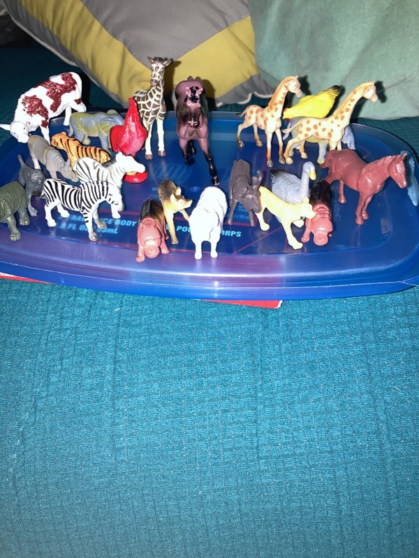 Vintage Lot 50 + Plastic Jungle Zoo Wild Animals Different Sizes