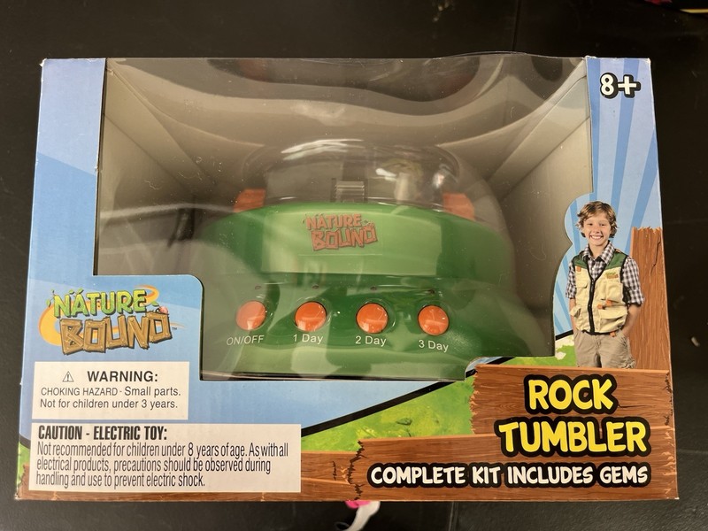 Nature Bound Starter Rock Tumbler Kit for Kids with Rough Gemstones gallery