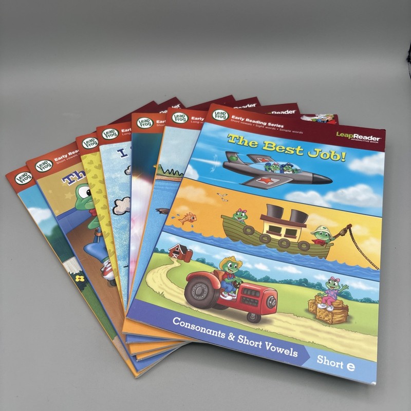 Lot Of 7 Leap Frog Leap Reader Interactive Books Paperback