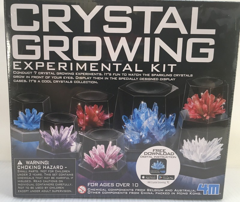 4M 5557 Crystal Growing Science Experimental Kit – Easy DIY Stem Toys Lab A Gift