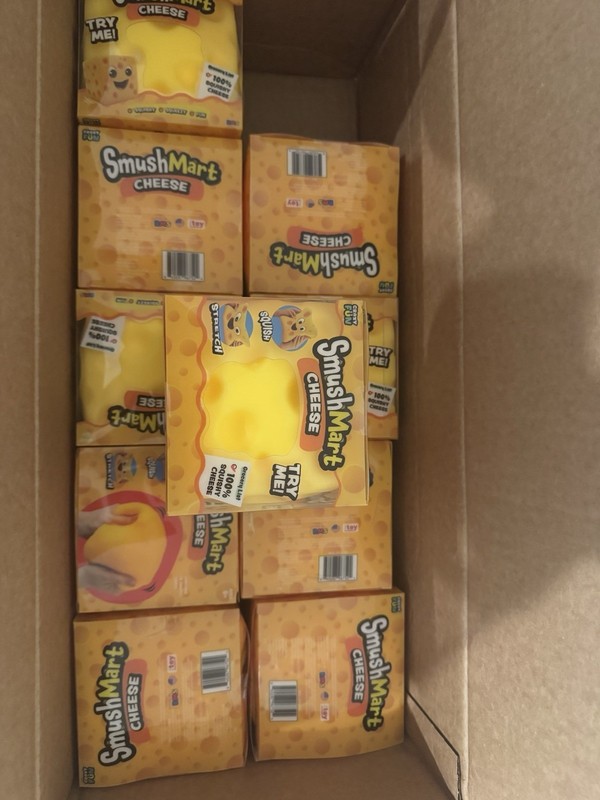 Viral Crazy Fun SmushMart XL Squishy Cheese Tik Tok Viral (LOT OF 10) FAST SHIP