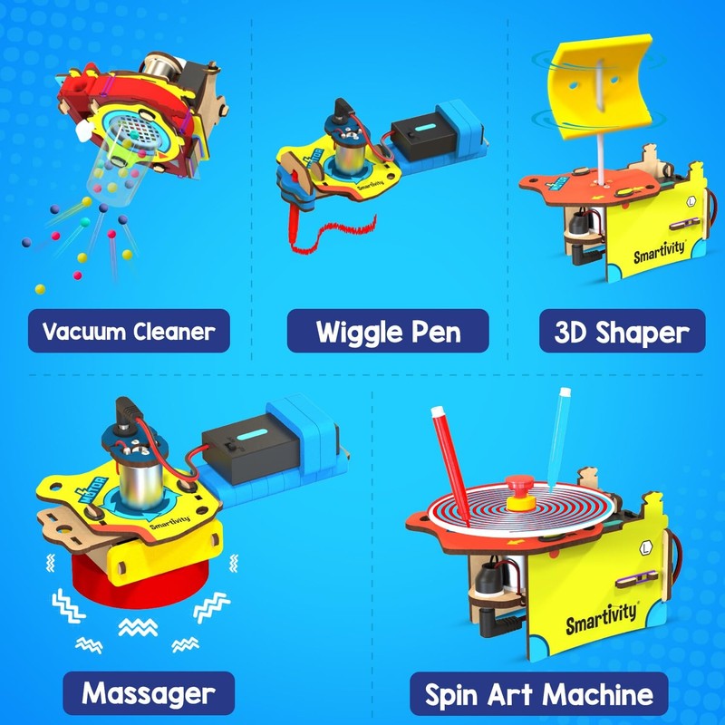Smartivity 10-in-1 Motor Powered STEM Engineering Kit for Kids 6-14 gallery