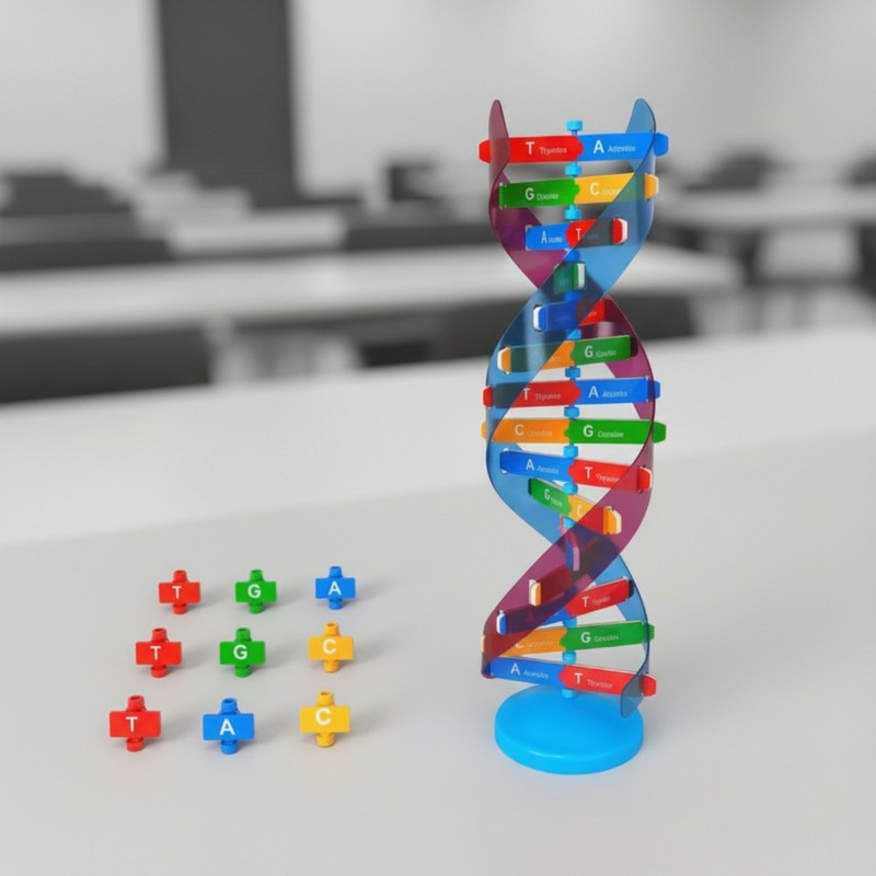 Model Freestanding Double Spiral Model Ladder-Like Rungs for Classroom gallery