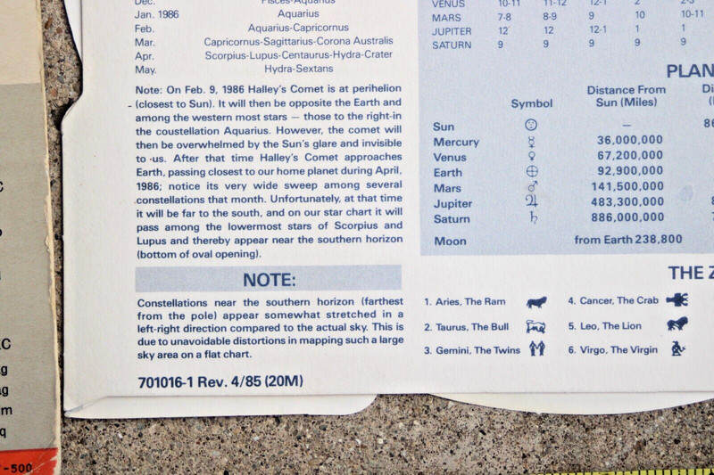 2 Paper Star Finder Planet Locators Zodiac 1-T.N. Hubbard 1- Edmund Scientific gallery