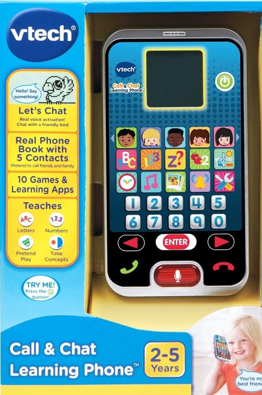 VTech Call & Chat Learning Phone Educational Cellphone Numbers Letters Games NEW