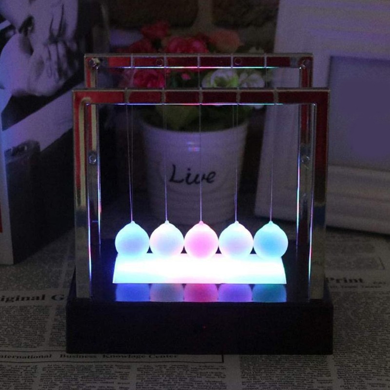 Newtons Cradle Balls Swinging Magnetic Science Physics Desk Toy For Home Office gallery