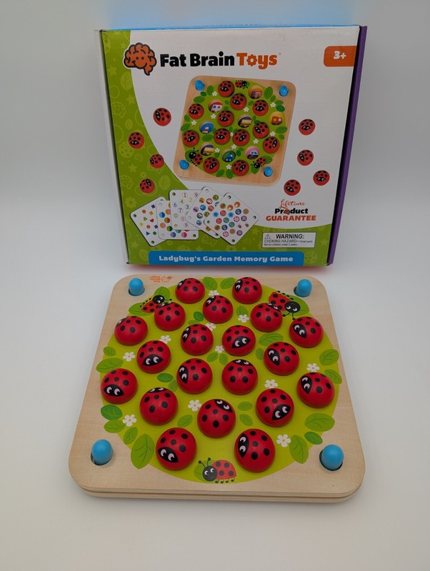 Fat Brain Toys- Ladybug’s Garden Memory Game – Wooden