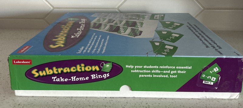 Math Subtraction Take Home Rings Level 1 Educational 4+ Lakeshore TT424 Sealed gallery