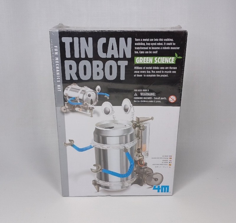 4M Green Science Fun Mechanics Tin Can Robot Kit Science Project Homeschool