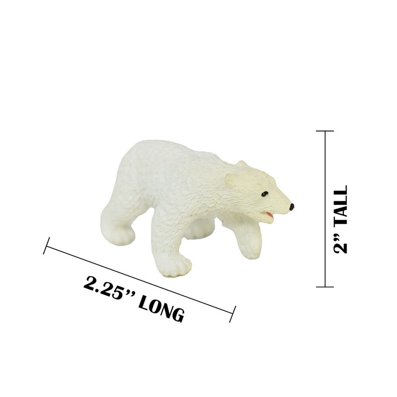 Polar Bear Small Very Nice Plastic Replica 2 1/4 inches long - F3499 B67 gallery