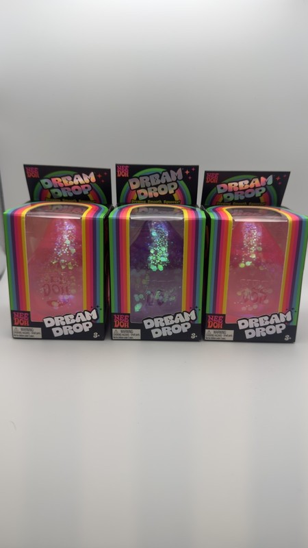 NEEDOH Nee Doh Dream Drop Lot of 3 New (1 purple and 2 Pink)