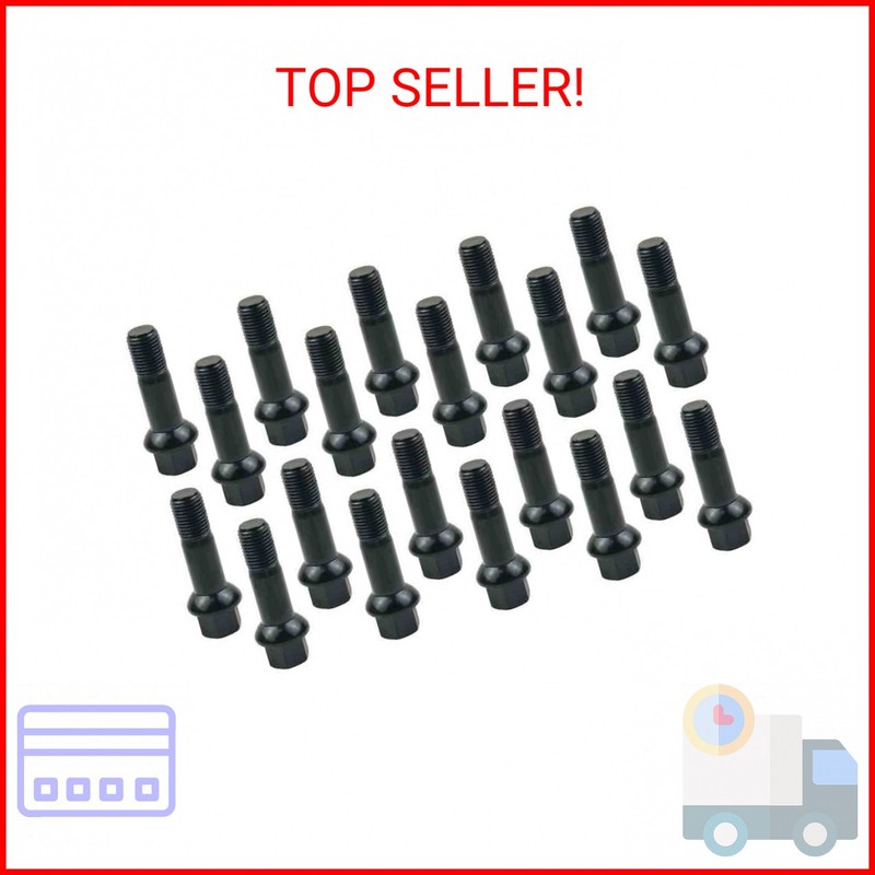 Bomunik 20pcs M14 X 1.5 Wheel Lug Bolts Nuts Kit 2005-2023 for Benz W166 GLE 320