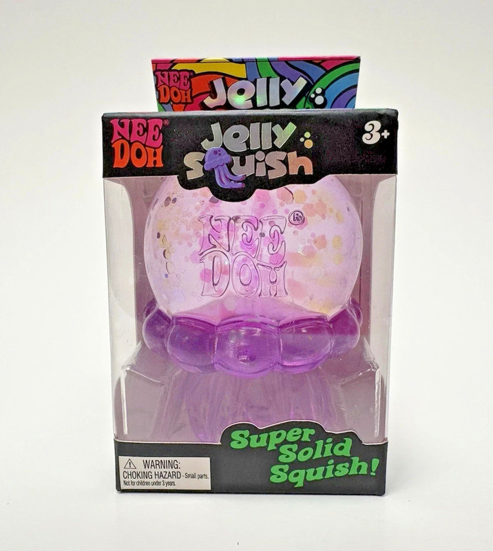 Authentic NeeDoh 💜 PURPLE Jelly Squish Jellyfish Fidget Sensory Toy – US Seller