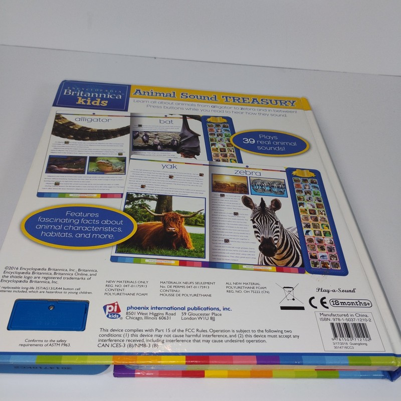 Encyclopaedia Britannica Kids Animals Sound Treasury Book 39 Animal Calls gallery