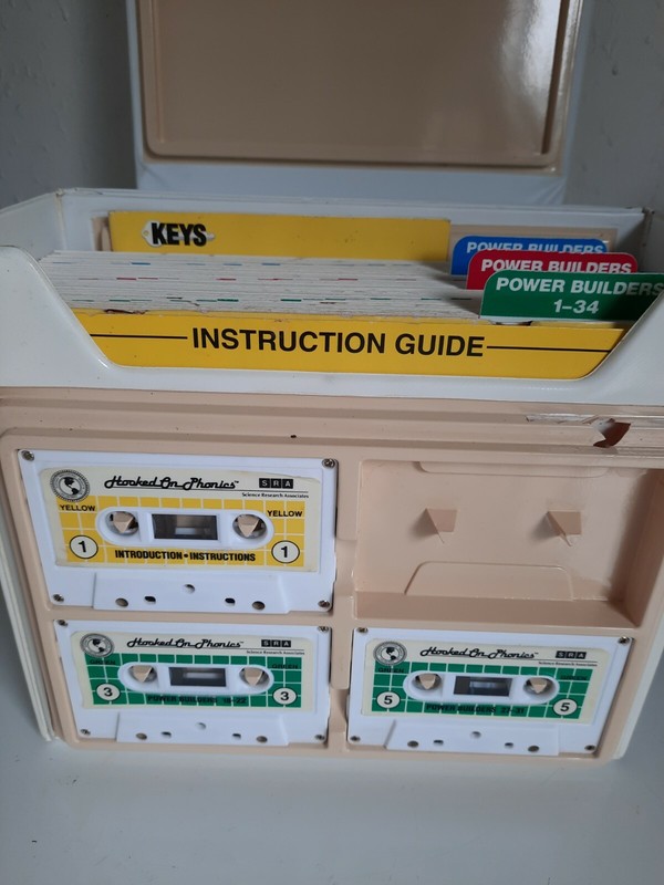 Vintage 1992 SRA Hooked On Phonics READING POWER Cassette Tapes with Books gallery