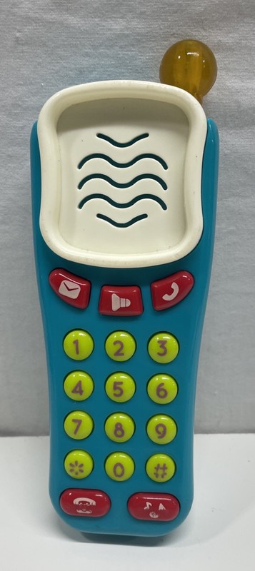 Vintage Early Battat Toy Educational Numbers Cell Phone WORKS