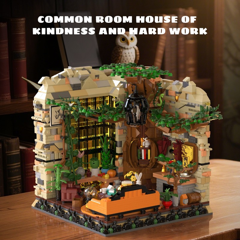 Hufflepuff House – Common Room Street View Building Block Set