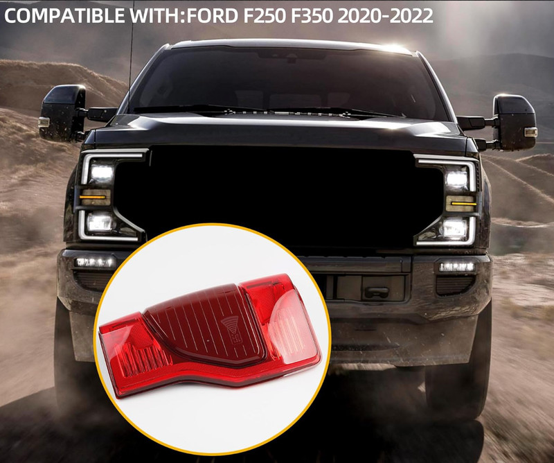 20-22 Ford F350 F250 Super Duty Blindspot Ready Right Passenger Side Tail Light gallery