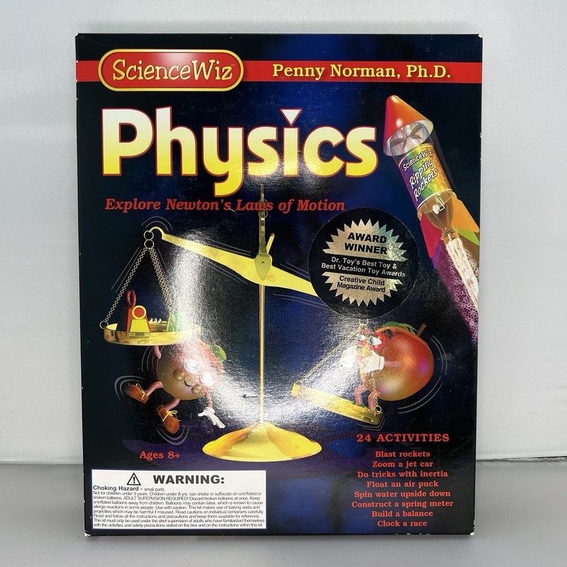 NEW Science Wiz Physics Educational Kit Newton’s Laws /Motion-Penny Norman 254EF