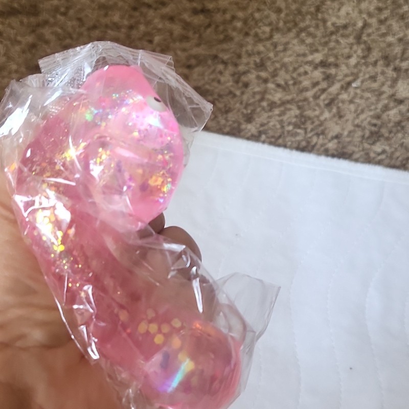 Pink Glitter Dachshund Puppy Squishy Squeeze Toy gallery
